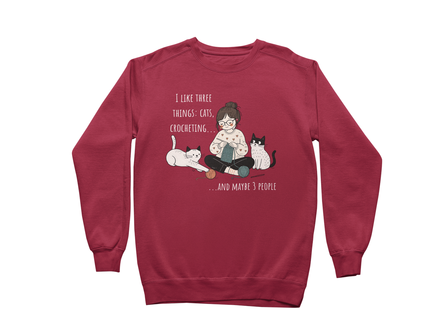 Cats and Crochet Cat Sweatshirt