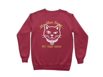 Mr. Moe Says - Not Today Human Sweatshirt
