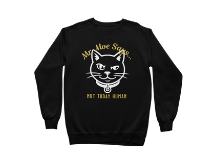 Mr. Moe Says - Not Today Human Sweatshirt