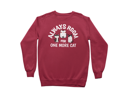 Always Room for One More Cat Sweatshirt