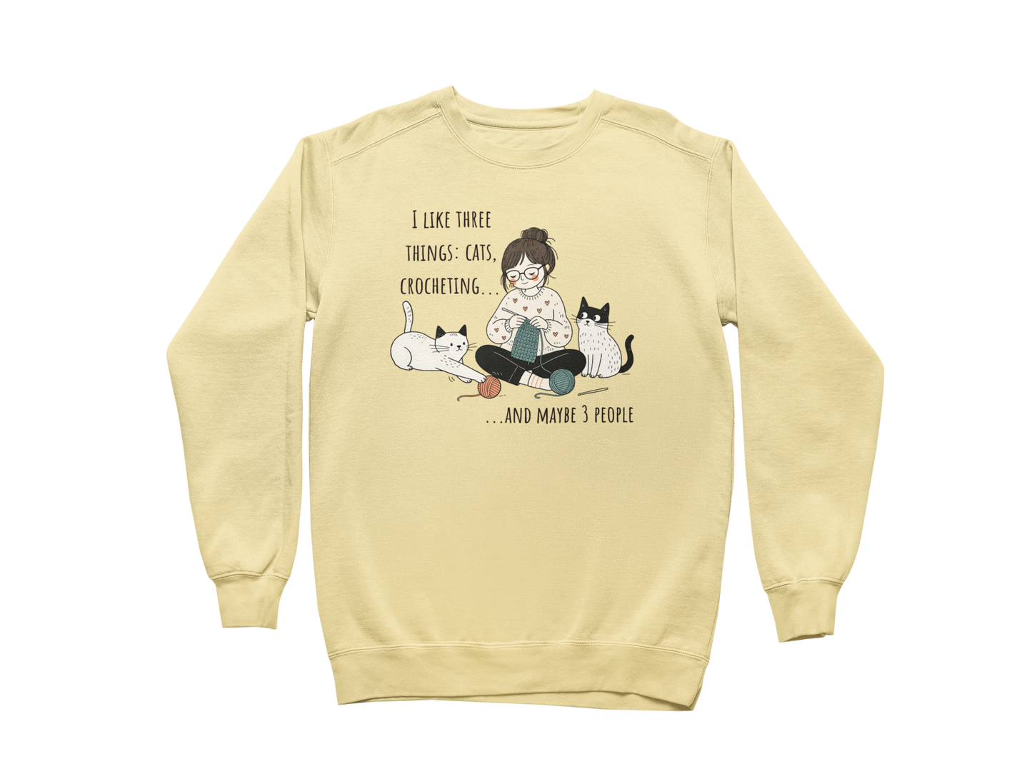 Cats and Crochet Cat Sweatshirt