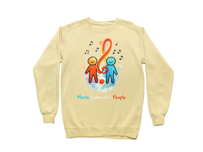Music Connects People – Colorful Music Lover Sweatshirt
