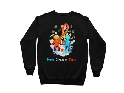 Music Connects People – Colorful Music Lover Sweatshirt
