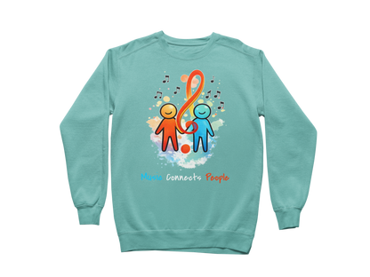 Music Connects People – Colorful Music Lover Sweatshirt