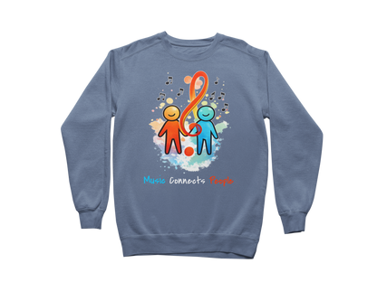 Music Connects People – Colorful Music Lover Sweatshirt