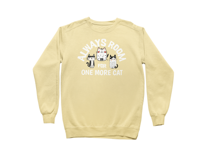 Always Room for One More Cat Sweatshirt