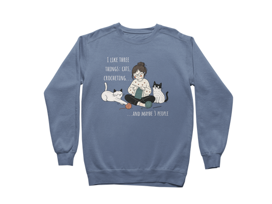 Cats and Crochet Cat Sweatshirt