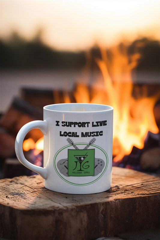 I Support Live Local Music-J&G Hillside Grill - Ceramic Mug