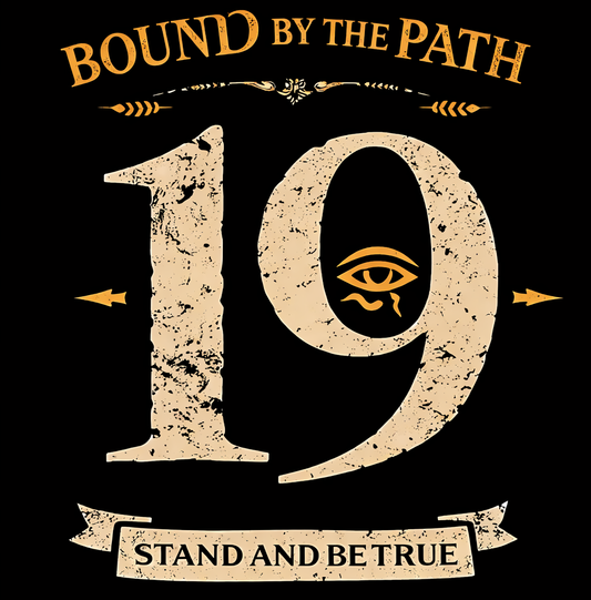Bound By The Path 19 Tee – Symbolic Journey Graphic T-Shirt