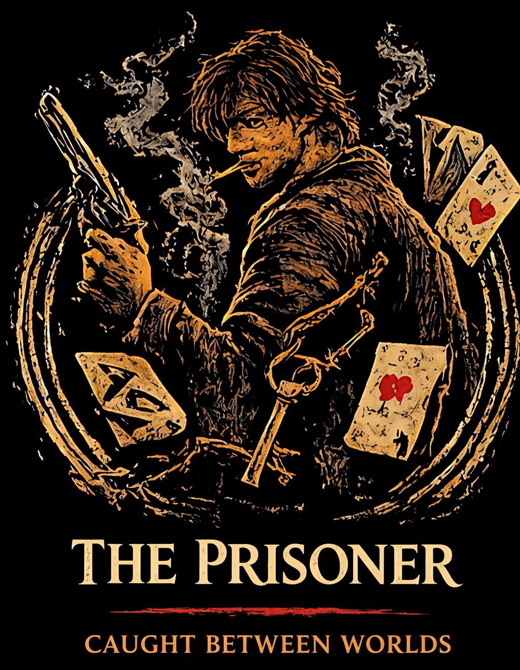 The Prisoner Tee – Dark Western Outlaw Graphic T-Shirt