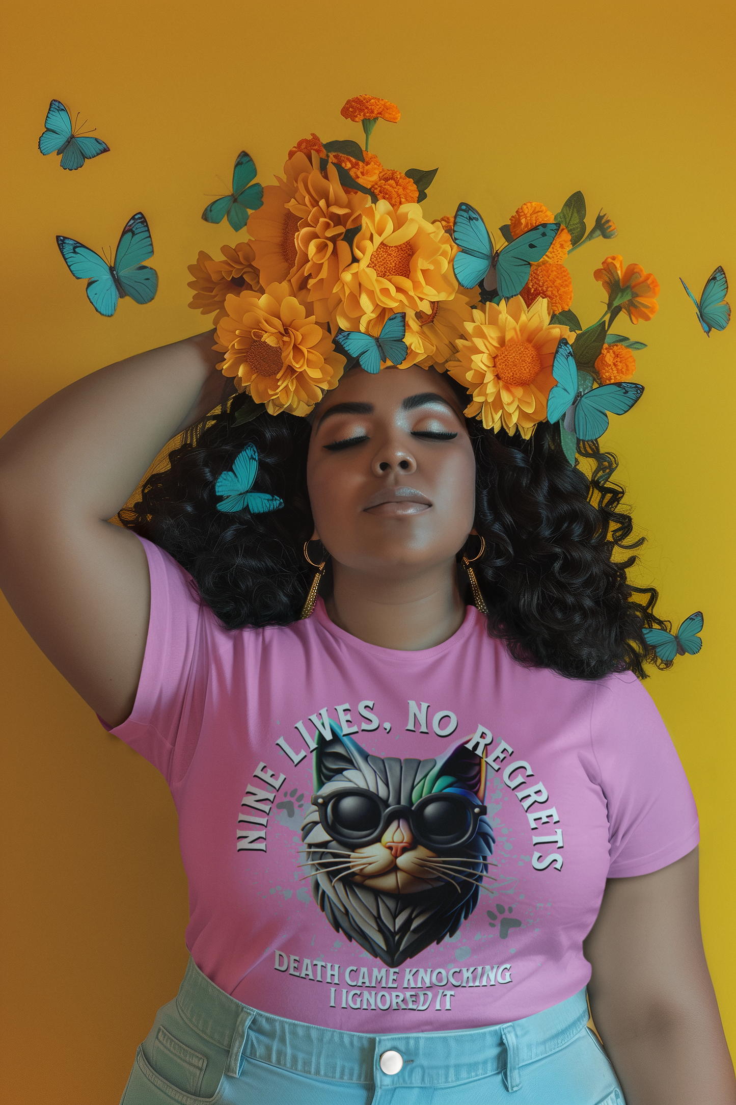 Nine Lives, No Regrets Tee