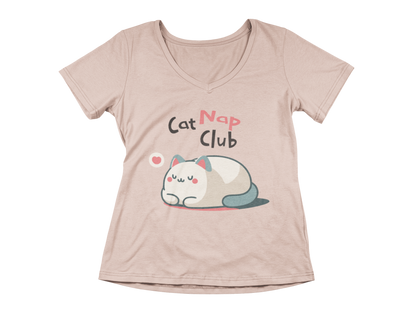 Cat Nap Club Women’s V-Neck