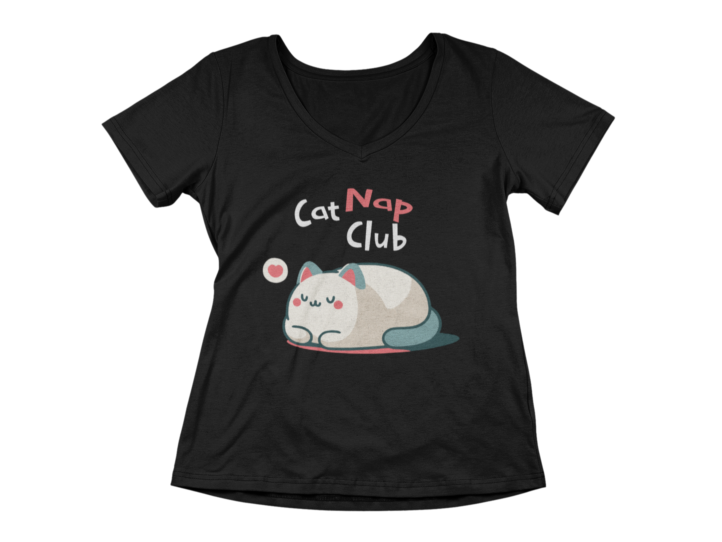 Cat Nap Club Women’s V-Neck