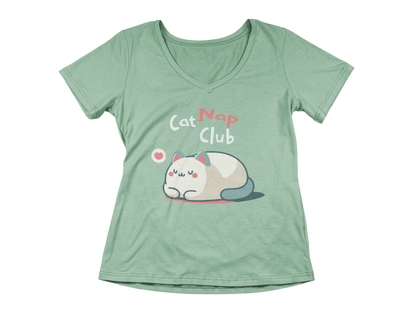 Cat Nap Club Women’s V-Neck