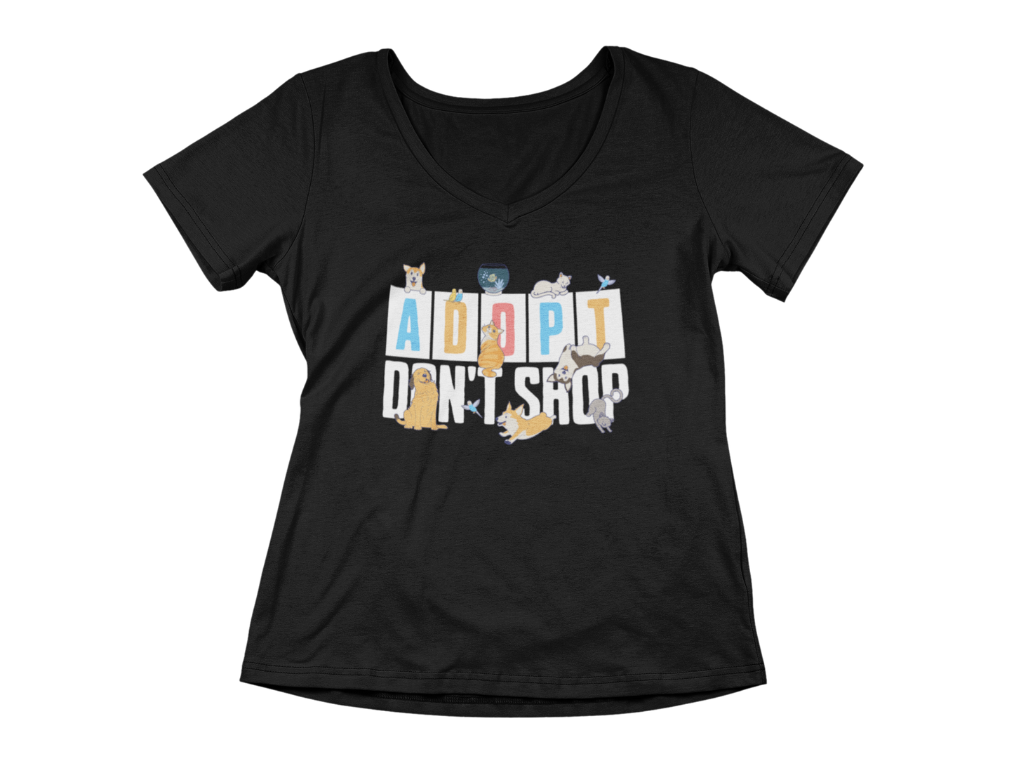 Adopt Don't Shop Women’s V-Neck