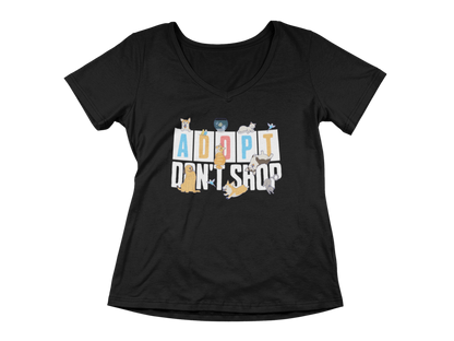 Adopt Don't Shop Women’s V-Neck