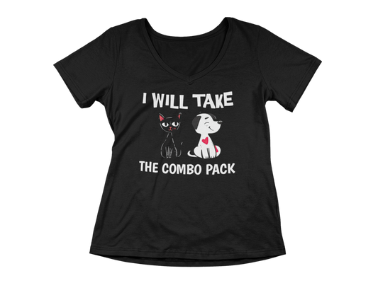 I Will Take the Combo Pack Women's V-Neck