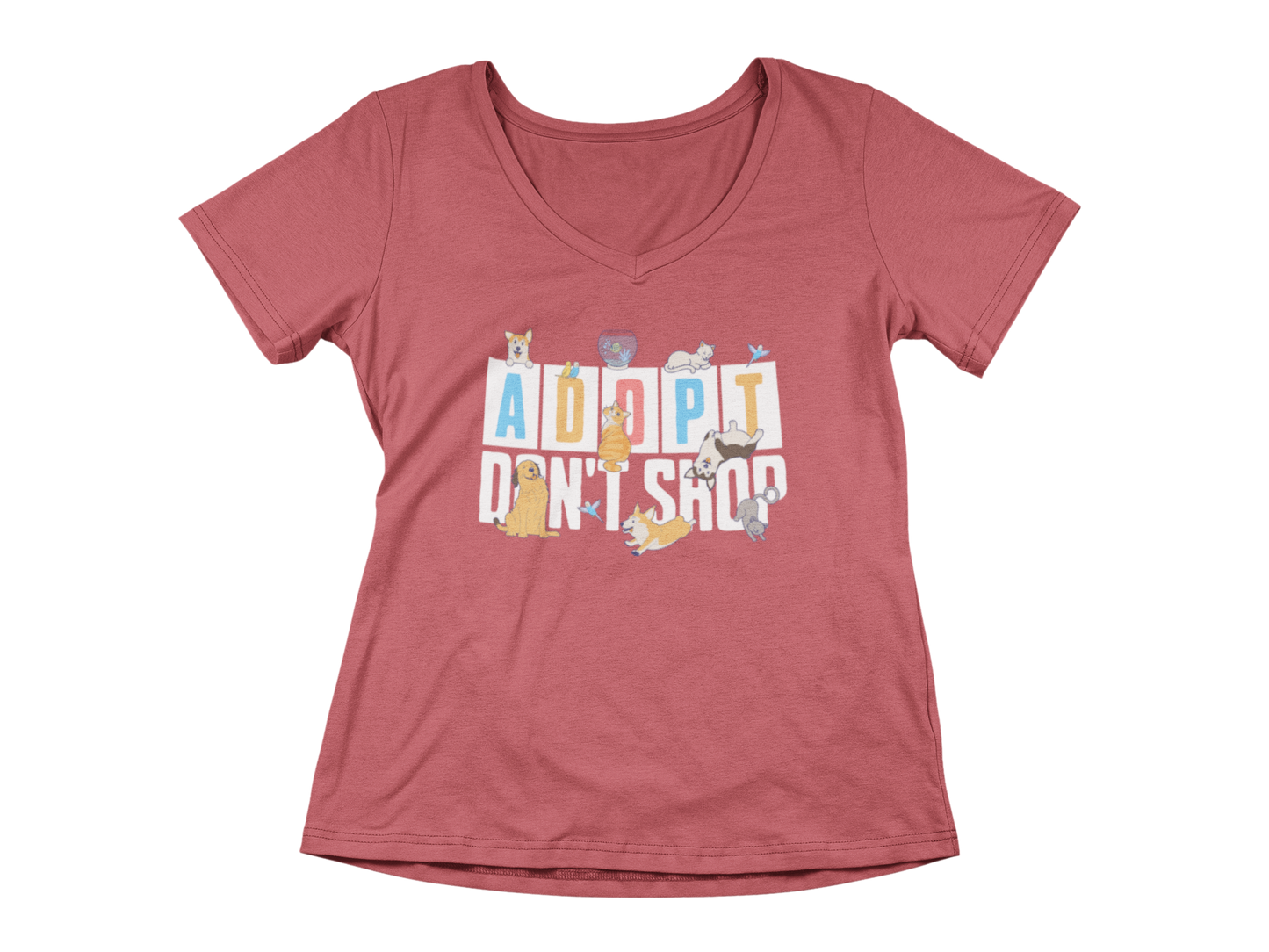 Adopt Don't Shop Women’s V-Neck