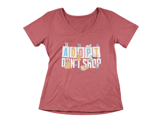 Adopt Don't Shop Women’s V-Neck