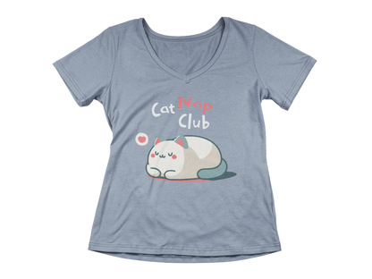 Cat Nap Club Women’s V-Neck