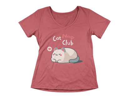 Cat Nap Club Women’s V-Neck