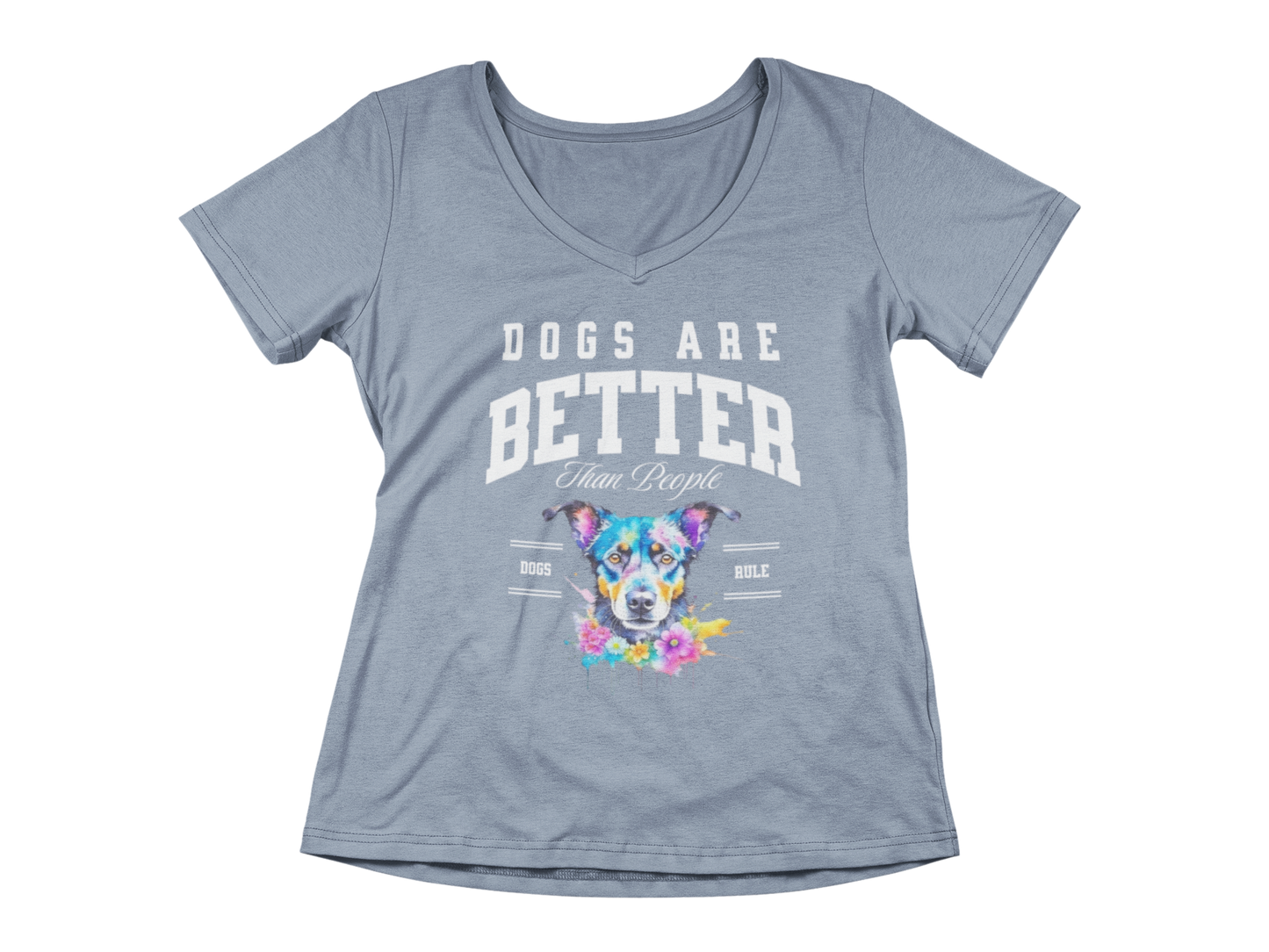 Dogs Are Better Than People Women’s V-Neck