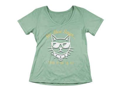 Mr. Moe Says - Turn It Up To 11! Women's V-Neck
