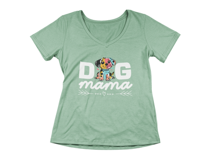Dog Mama – Woman's V-Neck
