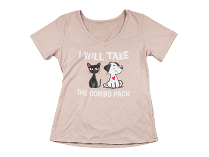 I Will Take the Combo Pack Women's V-Neck