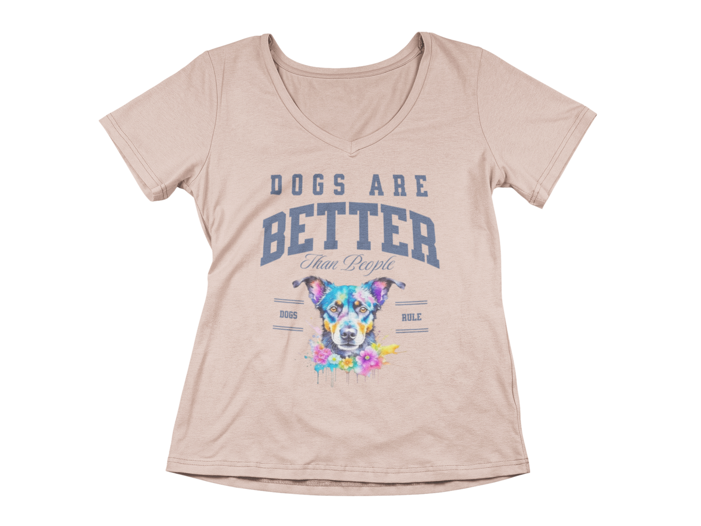 Dogs Are Better Than People Women’s V-Neck