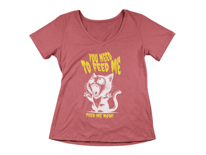 Feed Me Now! Women’s V-Neck