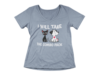 I Will Take the Combo Pack Women's V-Neck