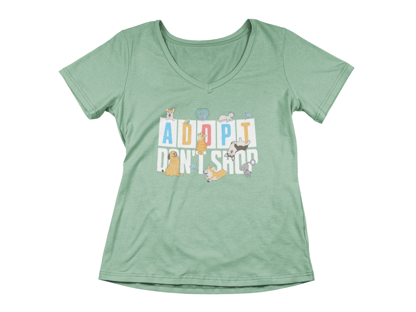 Adopt Don't Shop Women’s V-Neck