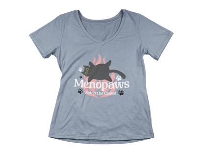 Menopaws – Watch the Claws! Women’s V-Neck