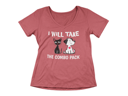 I Will Take the Combo Pack Women's V-Neck