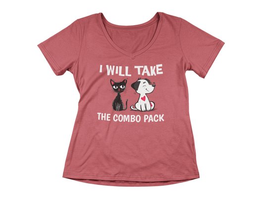 I Will Take the Combo Pack Women's V-Neck