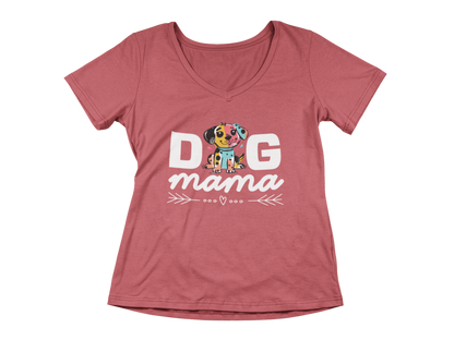 Dog Mama – Woman's V-Neck