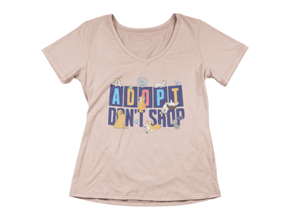 Adopt Don't Shop Women’s V-Neck