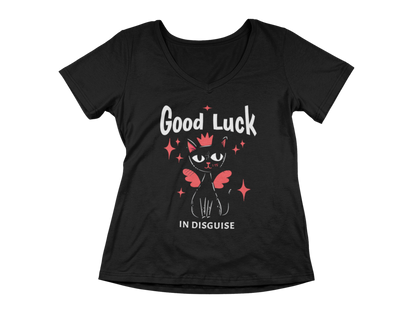 Good Luck in Disguise  Woman's V-Neck Tee