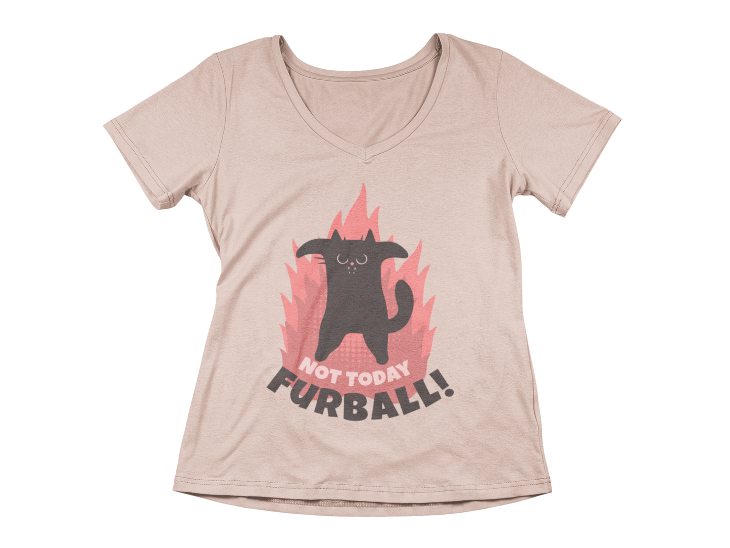 Not Today Furball Women’s V-Neck