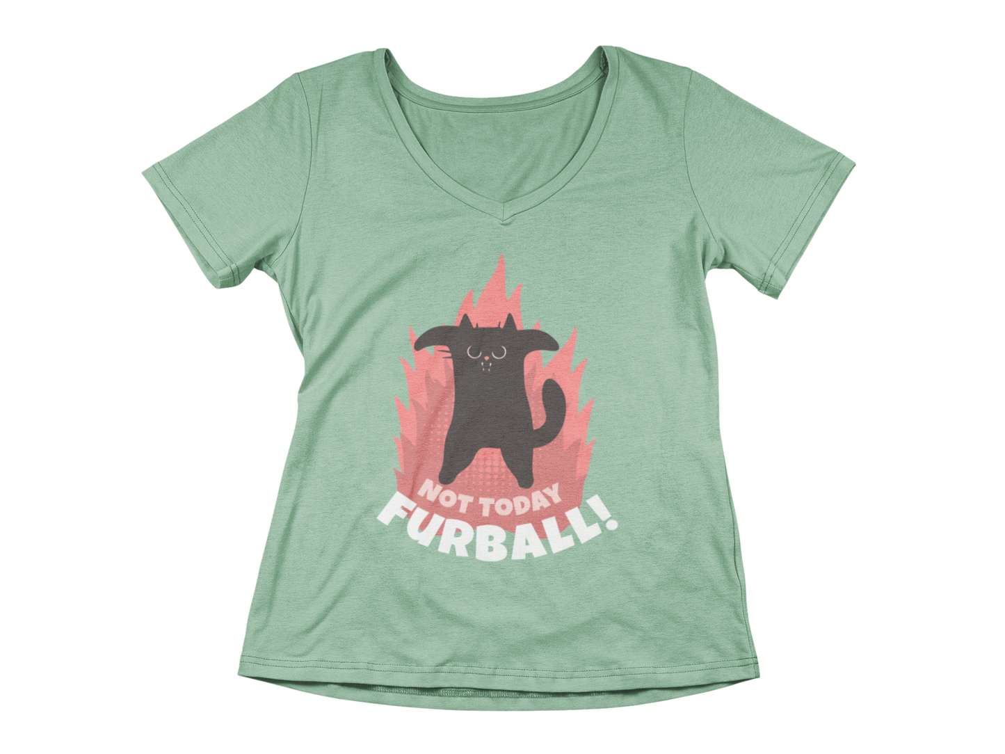 Not Today Furball Women’s V-Neck