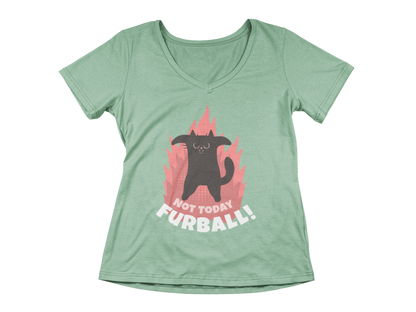Not Today Furball Women’s V-Neck