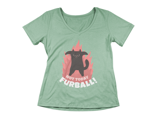 Not Today Furball Women’s V-Neck