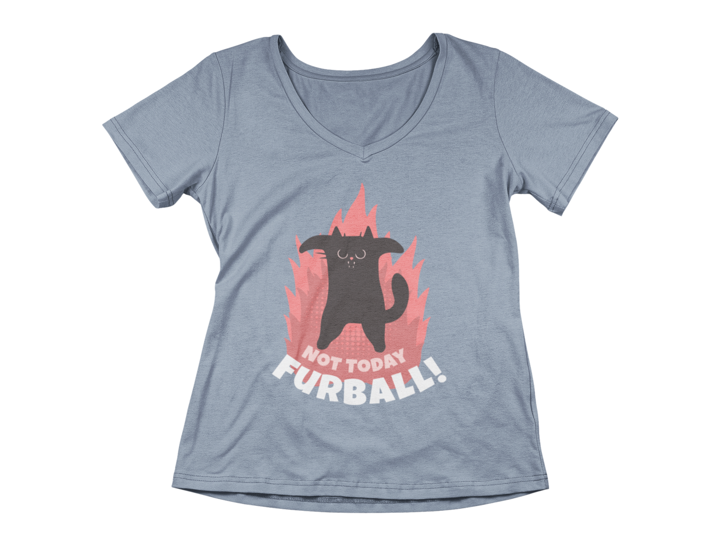 Not Today Furball Women’s V-Neck