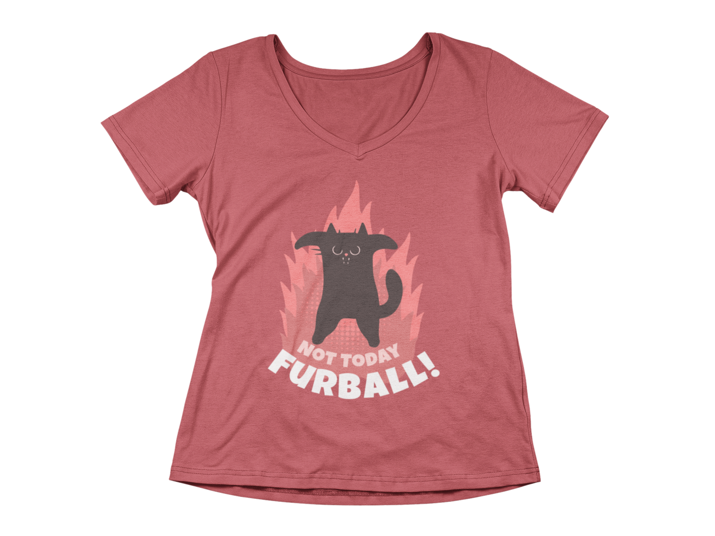 Not Today Furball Women’s V-Neck