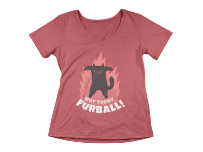 Not Today Furball Women’s V-Neck