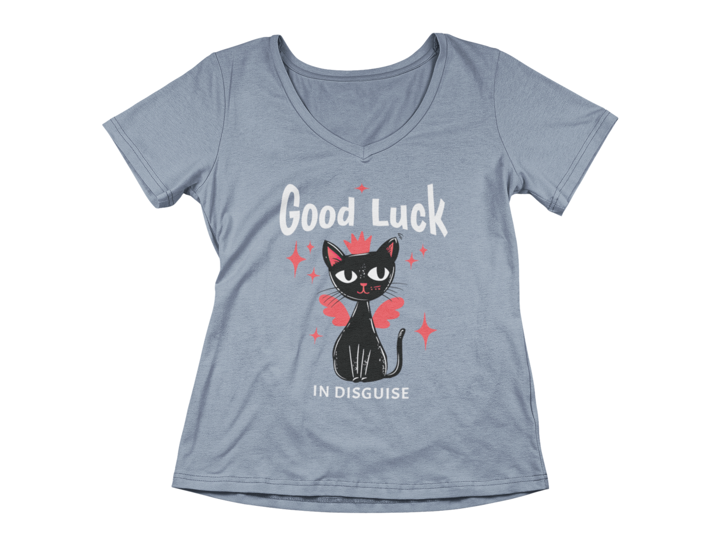 Good Luck in Disguise  Woman's V-Neck Tee