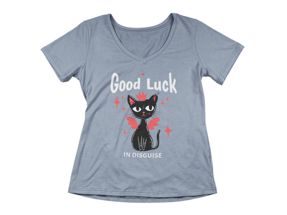 Good Luck in Disguise  Woman's V-Neck Tee