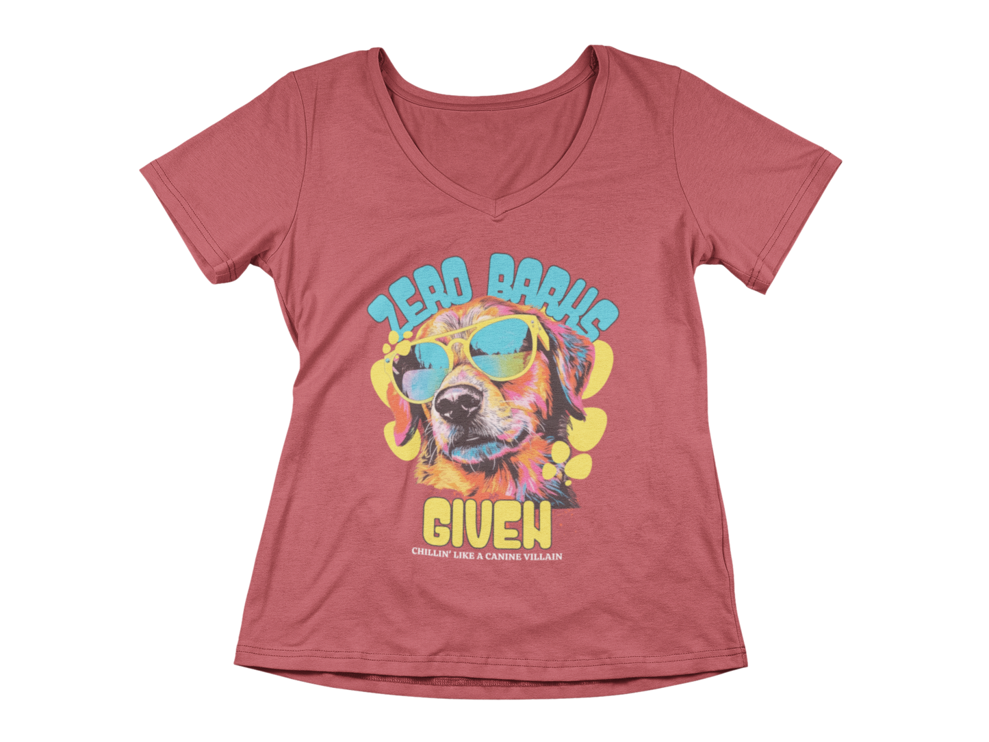 Zero Barks Given Women’s V-Neck