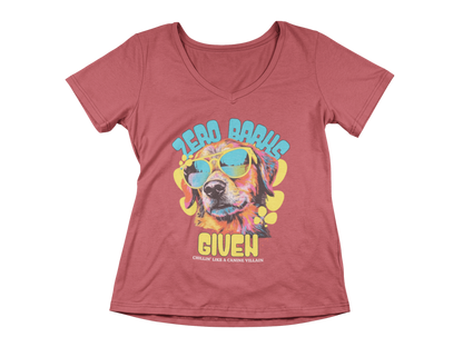 Zero Barks Given Women’s V-Neck